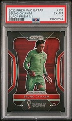 2022 Panini Prizm World Cup Qatar Seung-gyu Kim Black 1/1 South Korea