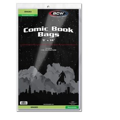 Resealable Graded Comic Book Bags Pack 100 Crystal Clear Polypropylene Sleeves