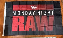 WWF Monday Night RAW Westling Flag Banner Tapestry 3 Ft X 5ft Fan Gift