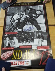 SID ABEL SIGNED POSTER 100% MONEY BACK GUARANTEE ON SIGNATURE APPROX 22X14 POSTE