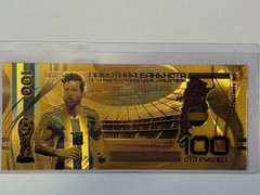 Rare FIFA Gold Foil (Messi) Banknote. Banknote Comes In Top Loader Sleeve.