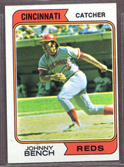 1974 Topps Set-Break # 10 Johnny Bench EX-EXMINT *JAYSACE*