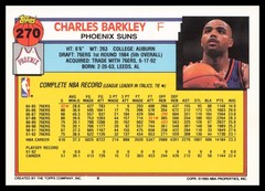 1992-93 Topps #270 Charles Barkley Phoenix Suns Basketball Card