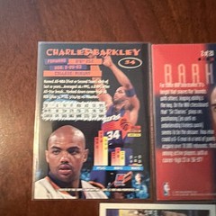 5 Various Charles Barkley Basketball Cards Insert And Base Cards