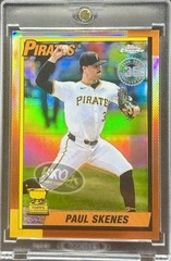 Paul Skenes RARE ROOKIE CUP REFRACTOR TOPPS CHROME INVESTMENT CARD MINT