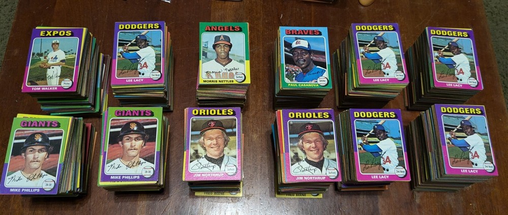 200 assorted 1975 Topps Baseball Cards VG To EX-MT Some Duplicates (Read)