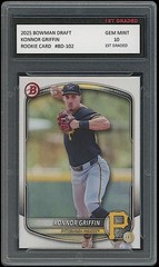 Konnor Griffin 2025 Bowman Draft Pittsburgh Pirates Rookie Card RC 1st Graded 10