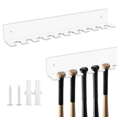 Threehoney 1 Pcs Mini Baseball Bat Holder, Acrylic Clear Baseball Bat Hanger …