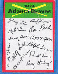 1974 Topps Baseball Red Team Checklist Cards Complete Set V.G. to EX