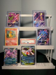 3D Printed Multi-Tier Display Stand — Holds 9 Cards, Graded or Raw