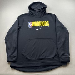 Nike Golden State Warriors Hoodie Sweatshirt Mens Large Black NBA Dri-Fit 2019