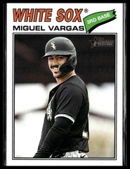 2026 Topps Heritage 61 Miguel Vargas Chicago White Sox Short Print SP
