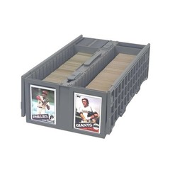 BCW Collectible Card Bin – (Single, Gray) | Holds up to 1600 Single, Gray