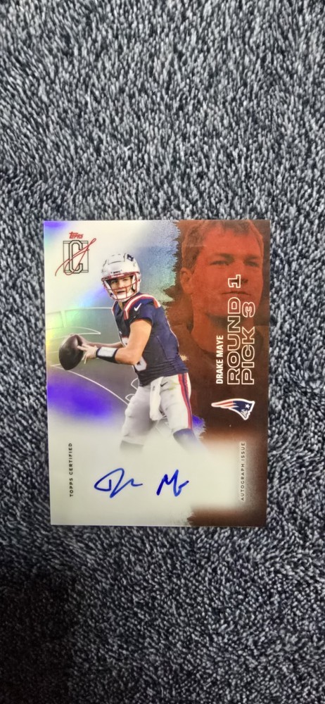 DRAKE MAYE 2025 TOPPS SIGNATURE CLASS ROOKIE ON CARD AUTO REFRACTOR #38