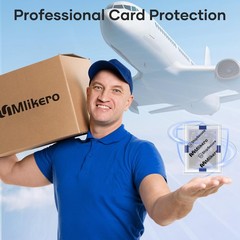 120 Pack Trading Card Shipping Protectors, 3.5» x 4.5» Plastic Card Protect…