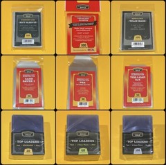 Cardboard Gold Top Loaders / Sleeves / Bags / Card Savers – 20/60/100/240 point