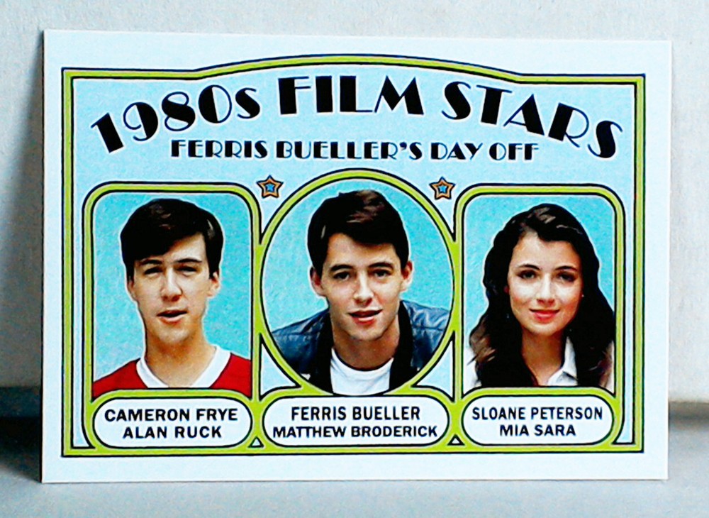 1980s Film Stars: Ferris Bueller | Custom-Designed Art Card #3 of 6