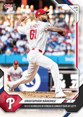 2026 Topps Now Cristopher Sanchez #283 Phillies Baseball Card PRESALE