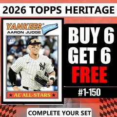 2026 Topps Heritage #1-250 Base Singles You Pick Complete Set