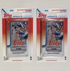 Kristian Campbell 2 PACKS 2025 Topps Update Meijer Tinsel #US1 & #US129 Red Sox