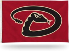 Arizona Diamondbacks 3×5 Foot Flag Banner, D Logo Design, Single Sided, Metal…