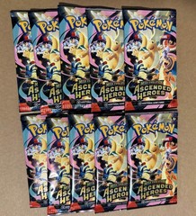 Ascended Heroes Booster Pack – Lot of 10 Pokemon Booster Packs