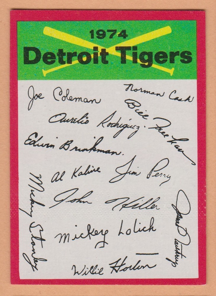 1974 TOPPS BASEBALL TEAM CHECKLISTS YOU PICK NM SHARP / CLEAN * FREE SHIP *