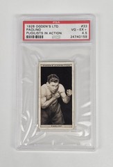 PSA GRADED 4.5 VG-EX + 1928 Ogdens Pugilists In Action Boxing Card #33 PAOLINO