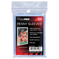 Sealed Case 100 Packs – Ultra PRO 2.5″ x 3.5″ Soft Trading Card Penny Sleeves