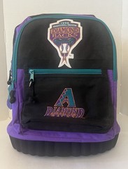 VTG 1998 Arizona Diamondbacks Inaugural Season Canvas Backpack Retro Purple Teal