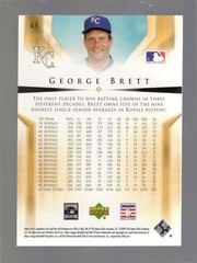 2004 Upper Deck SP Legendary Cuts George Brett #43