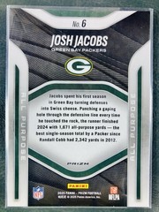 Josh Jacobs 2025 Panini Prizm All Purpose Silver #6 Green Bay Packers 🔥💎
