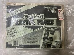 VTG Donruss Grand Slam Polypropylene 9 Pocket Sports Card Album Pages 250 Sheets