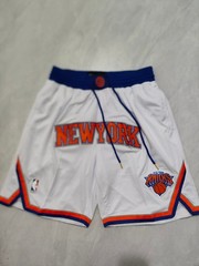 New York Knicks Men White Pockets stitched Shorts Size US