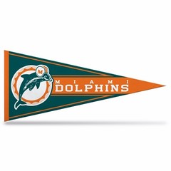 Miami Dolphins NFL Retro Mini Pennant 9″x4″, New, felt, Made in USA