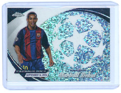 Ronaldinho 2023-24 Topps Chrome UCC Starball Debut Speckle Refractor Barcelona