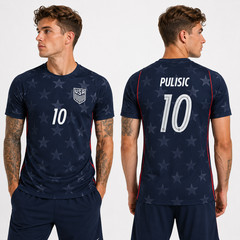 2026 Cup Red White Blue Patriotic US Soccer Customized Name Number Football Fans