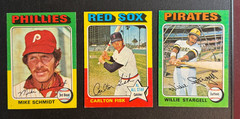 1975 Topps Baseball Complete Set. 660 Cards in Zip Binder. VG-EX