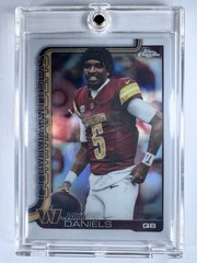 JAYDEN DANIELS 2025 Topps Chrome #295 IMAGE VARIATION WHITE 5/30 JERSEY # MATCH!