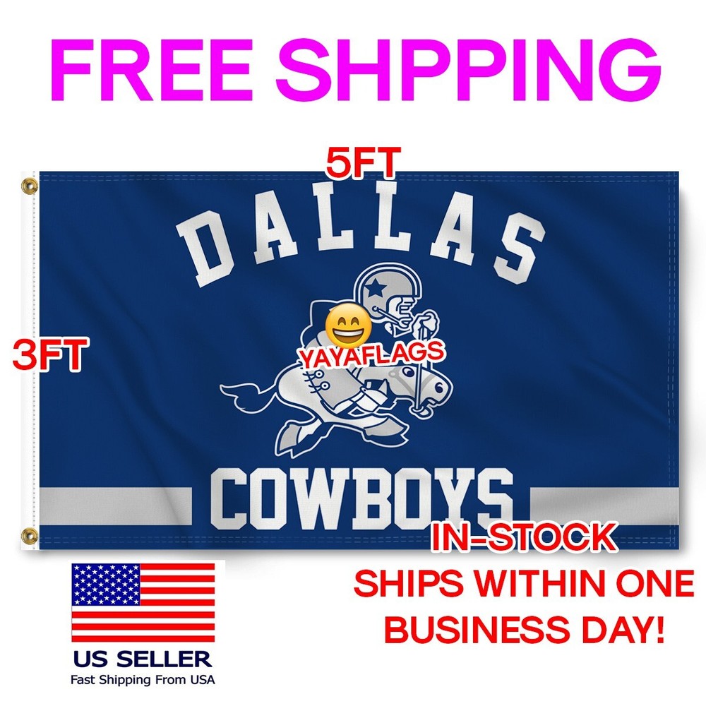 Dallas Cowboys Flag 3×5 Banner Star Logo FAST FREE Shipping US Seller