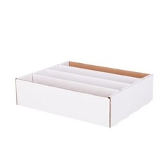 6 BCW 3200 Count Card Storage Boxes with Full Lid