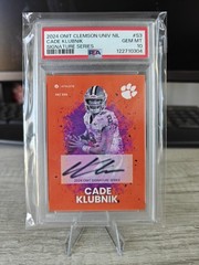2024 ONIT Athlete AUTO #S3 Cade Klubnik /160 Clemson PSA 10 Tigers New York Jets