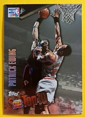 1997 Topps NBA Inside Stuff Top 10 Patrick Ewing #IS4 NBA On NBC