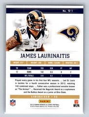 2013 Panini Rookies & Stars #91 James Laurinaitis St. Louis Rams