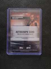 2025 Topps Stadium Club UFC – Autographs Dan Henderson #BCA-DHN (AU) (ON CARD)