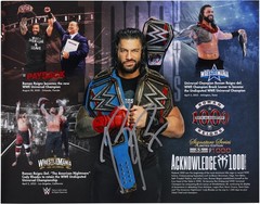 Roman Reigns WWE Autographed 11×14 1,000 Days as Champion Photo – LE of 1,000