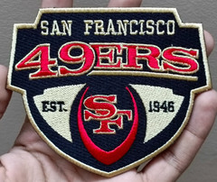 2Pcs San Francisco 49ers NFL Team Logo Iron On Patch-Sew Patch-Embroidered Patch