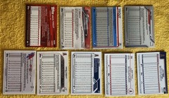 MIKE TROUT 2017 thru 2025 Topps Chrome Nine(9) Card X-FRACTOR Lot