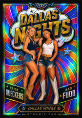 DALLAS NIGHTS ART Azzi Fudd Paige Bueckers Rookie Card Wings RC REFRACTOR /35 SP