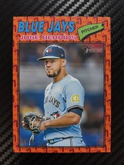 José Berríos 2026 Topps Heritage – #56 Color Of The Year – Heritage Orange /77